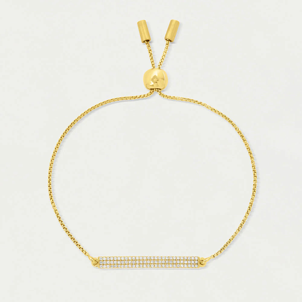 Petit Pavé Bar Chain Bracelet