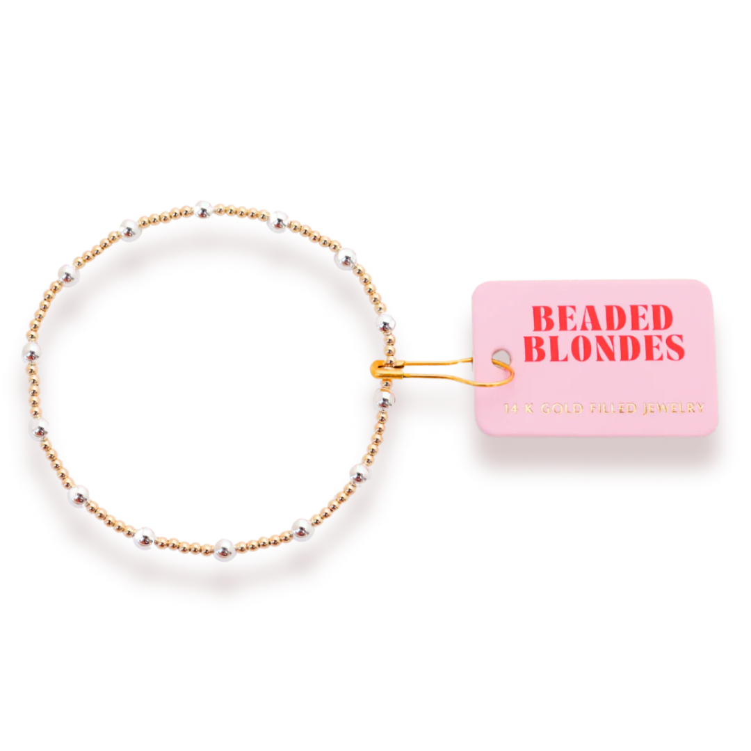 June Gold with Silver Bracelet