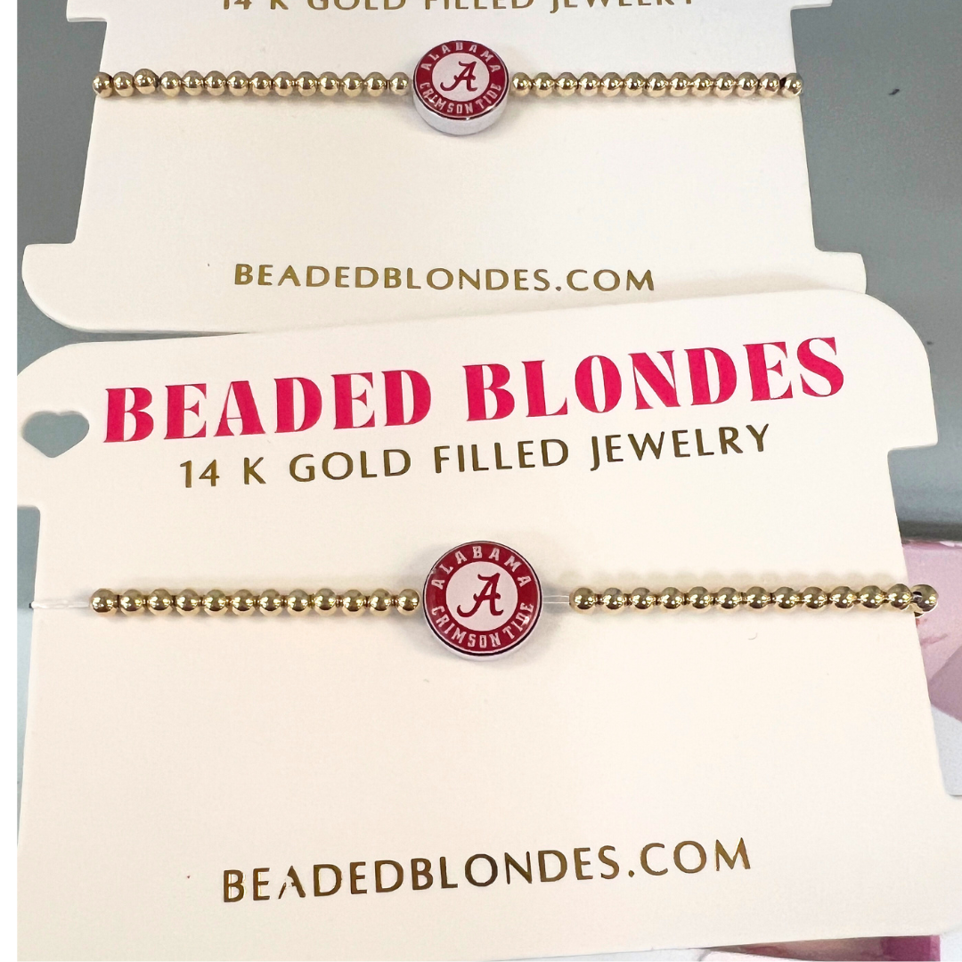 Beaded Blondes University of Alabama Bracelet