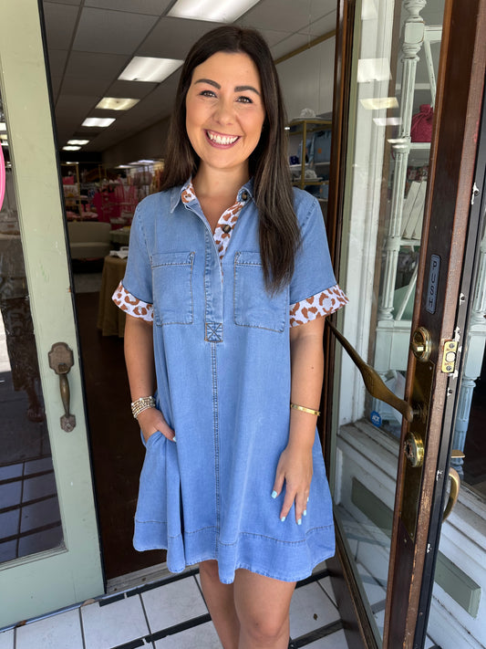 Blue Jean Pocket Dress