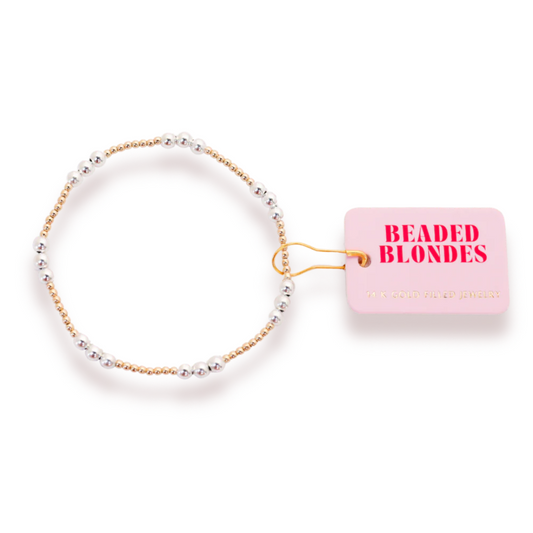 ILY Gold with Silver Bracelet