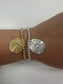 classic gold 4mm bead bracelet - inspire gold charm