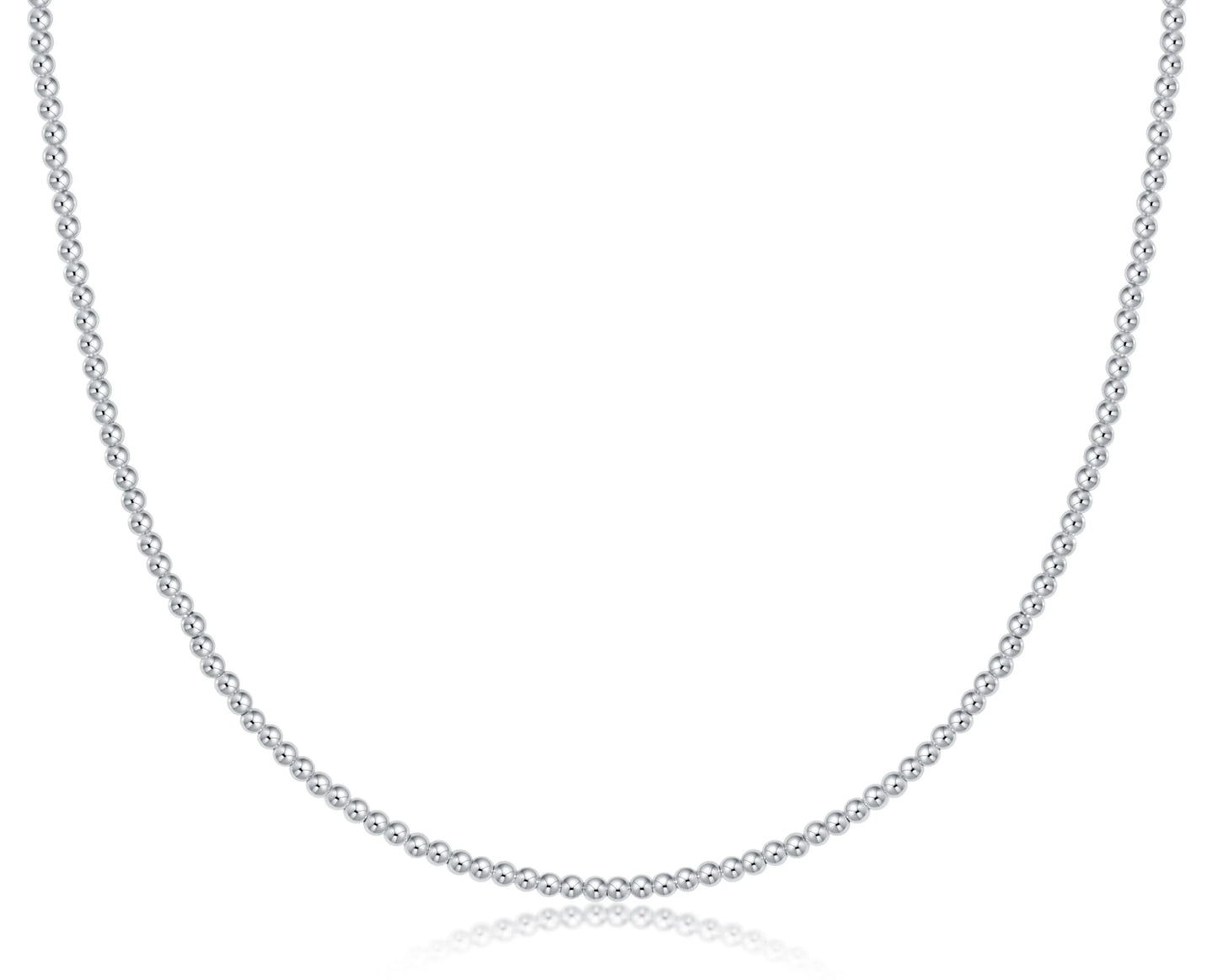 choker classic sterling 2mm bead