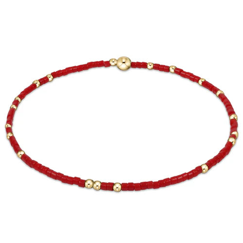 gameday hope unwritten bracelet - bright red