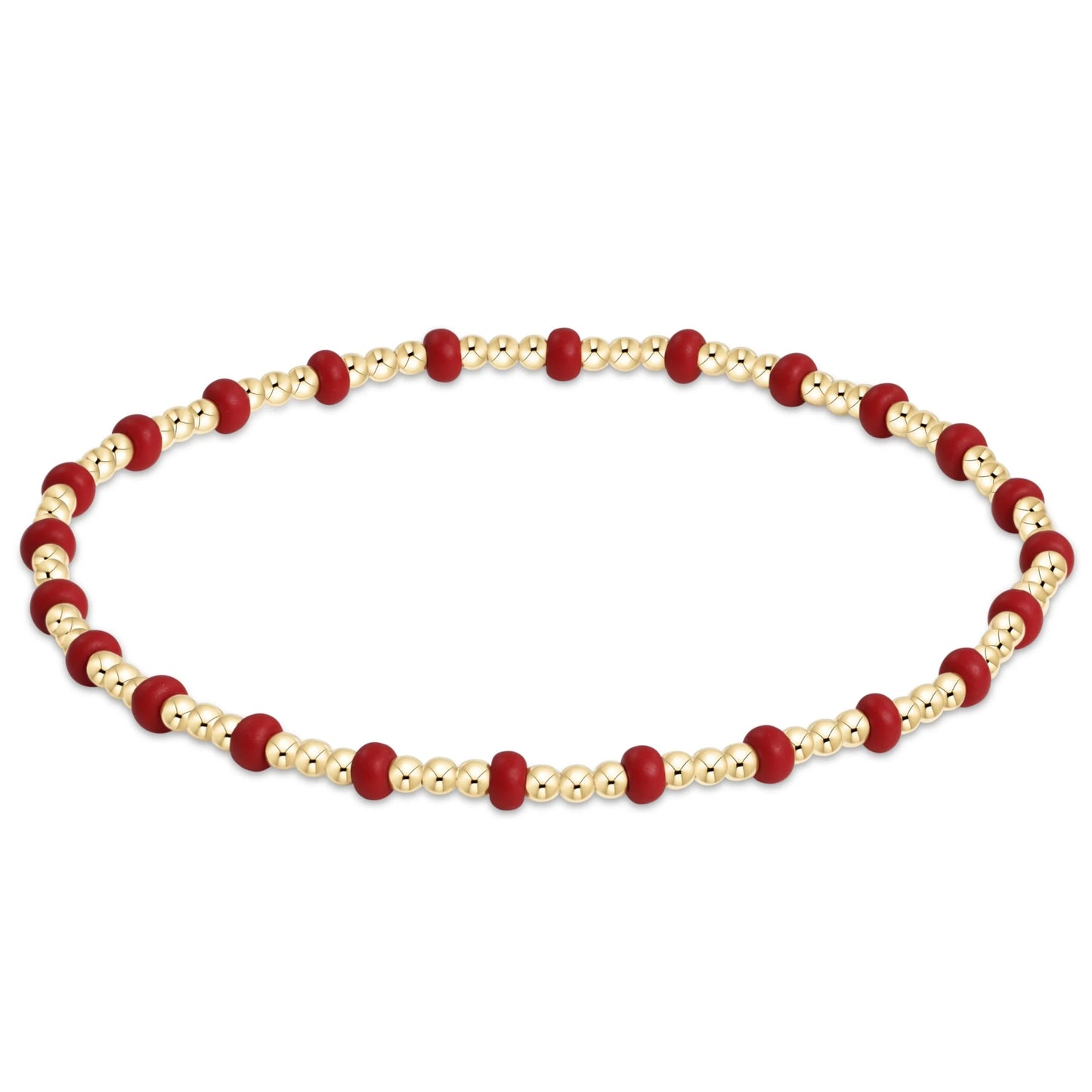 gameday hope gold sincerity bracelet - crimson