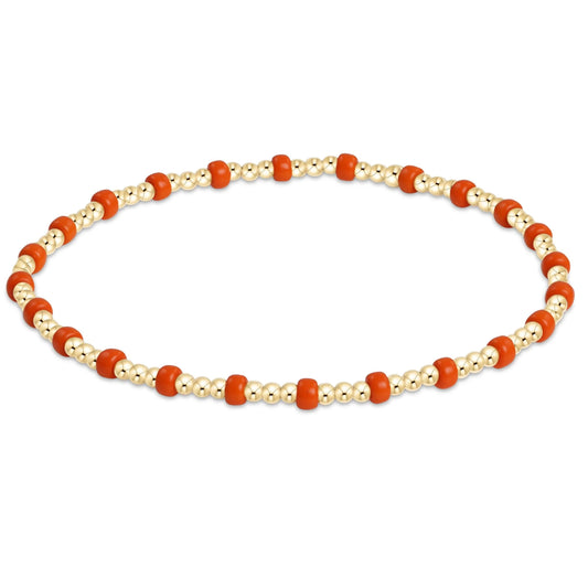 gameday hope gold sincerity bracelet - bright orange