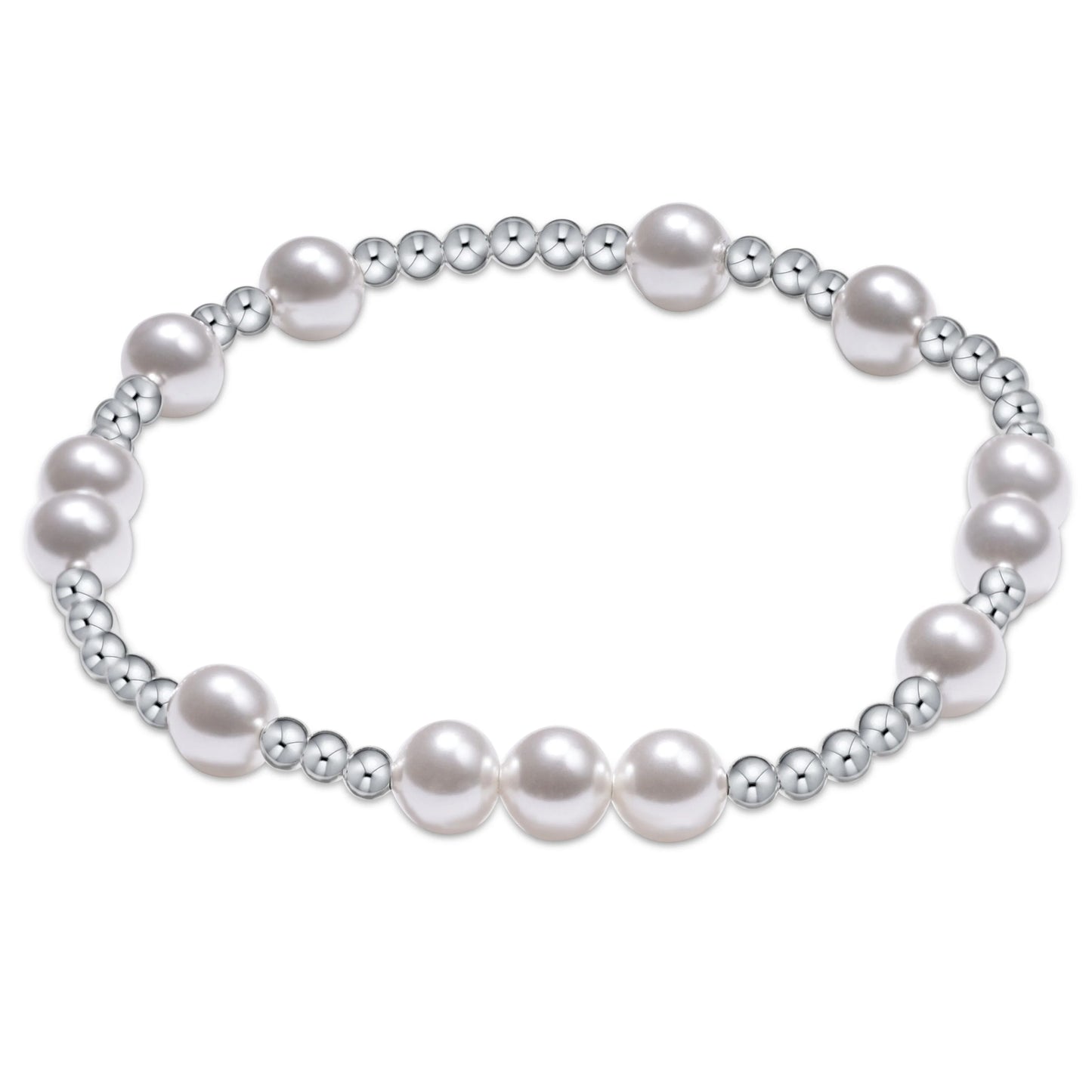 hope unwritten sterling 6mm bead bracelet - pearl