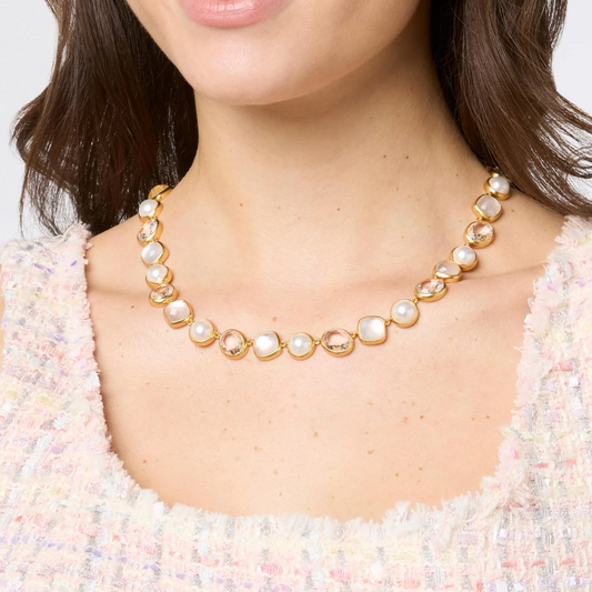 Julie Vos Kaleidoscope Tennis Necklace
