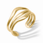 Julie Vos Wave Cuff Gold