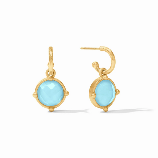 Julie Vos Honeybee Hoop & Charm Earrings