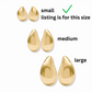 Julie Vos Wave Earring Gold One Pair Small Size