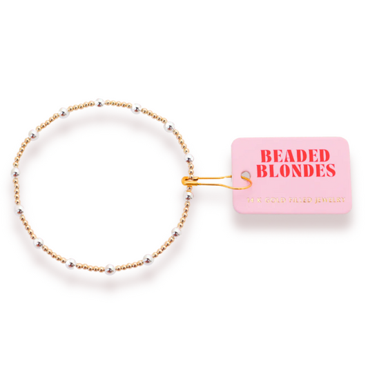 June Gold with Silver Bracelet