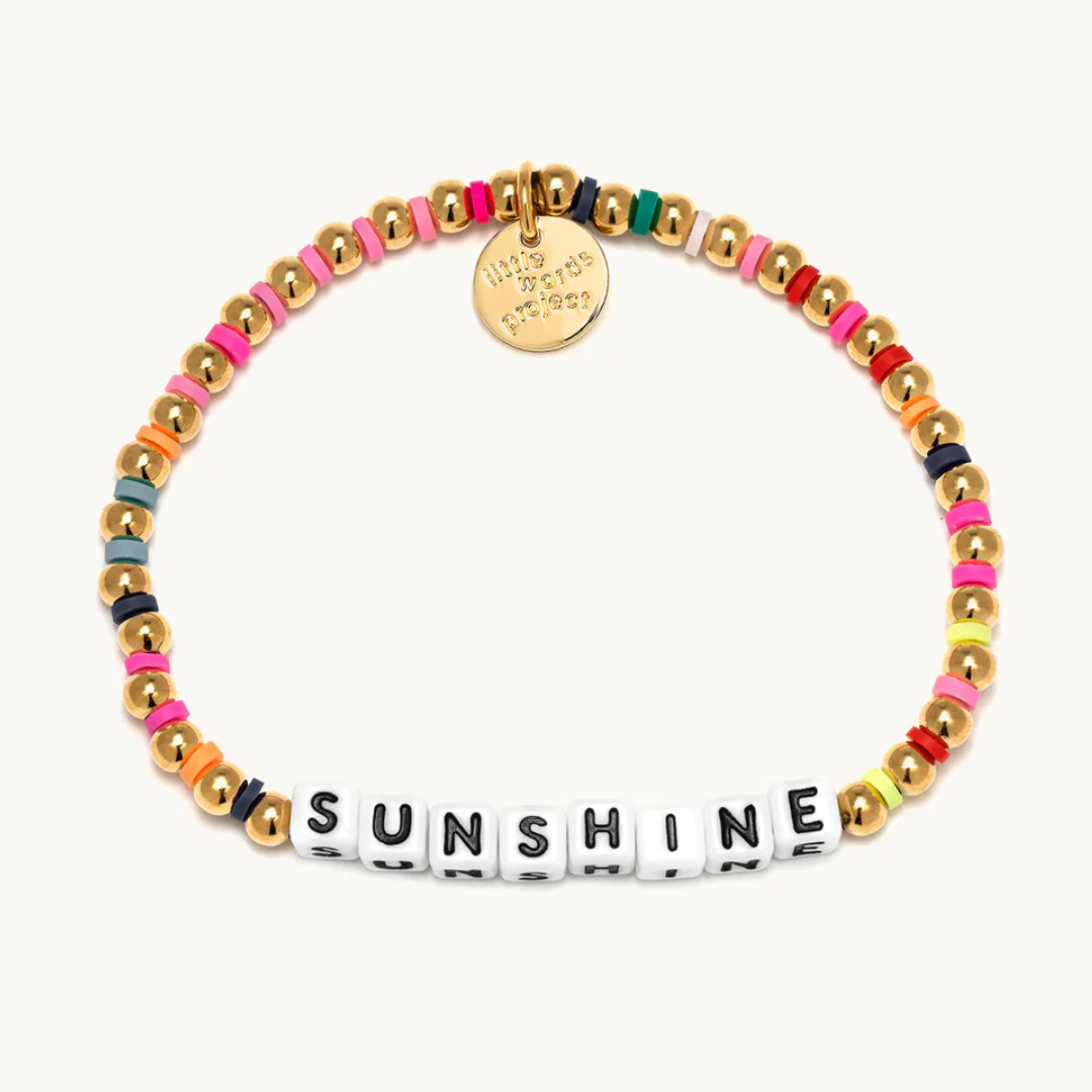 Sunshine- Gold Plated Bracelet Bead Pattern: Gold Plated Rainbow