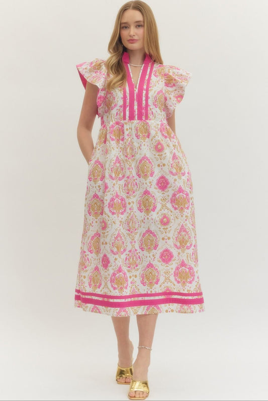 Pink Botanic Dress