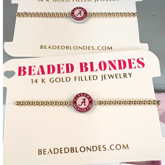 Beaded Blondes University of Alabama Bracelet