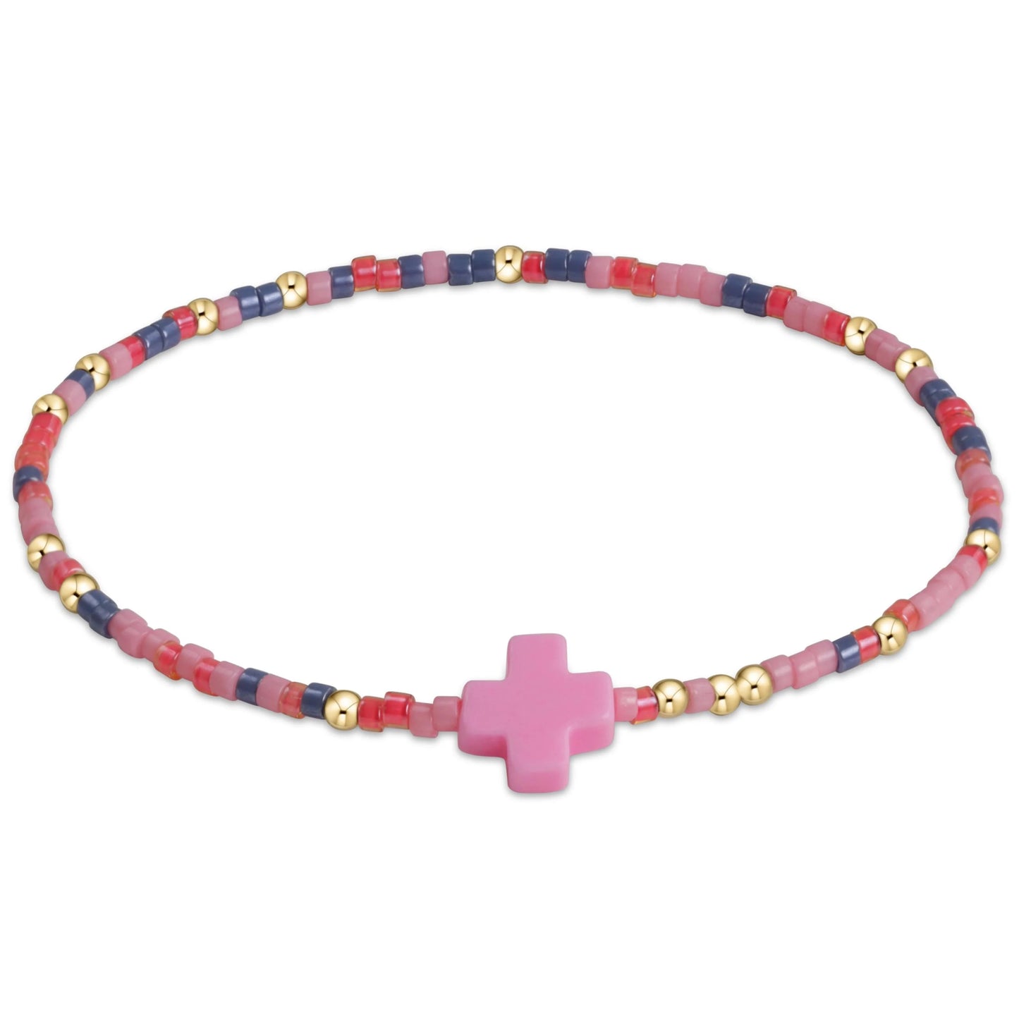 egirl hope unwritten signature cross bracelet - you're gum-believable