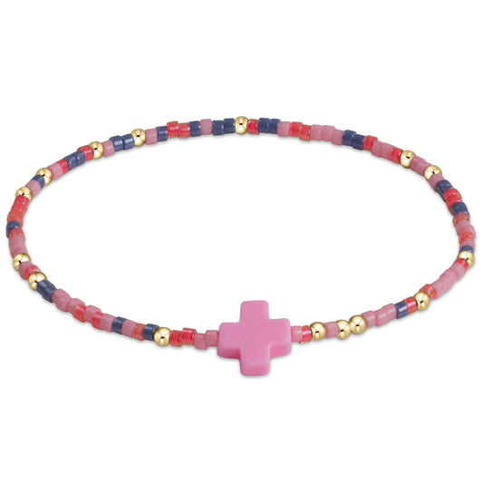 egirl hope unwritten signature cross bracelet - you're gum-believable