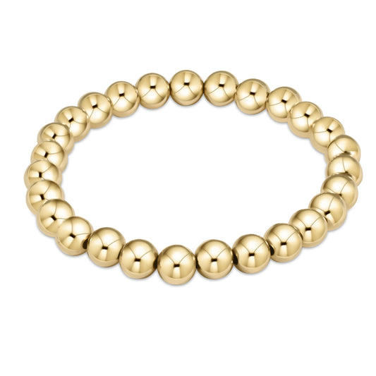 extend classic gold 7mm bead bracelet