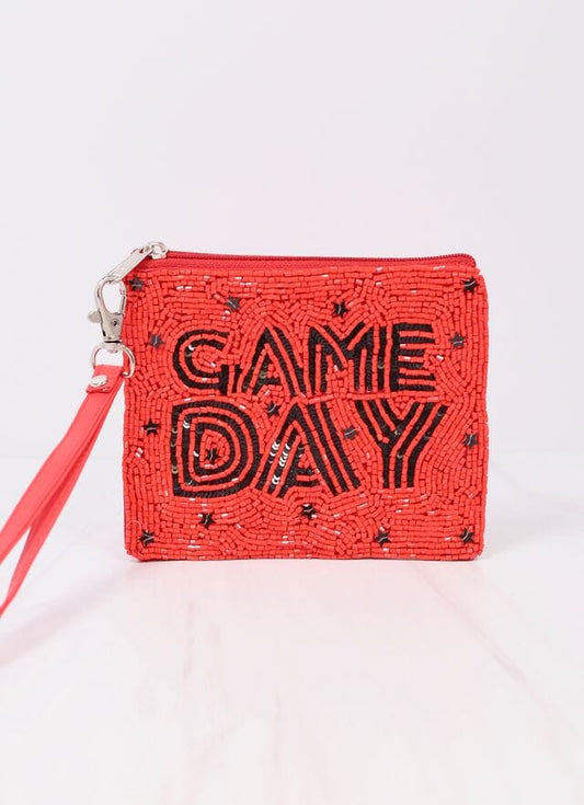 Game Day Star Wristlet RED BLACK